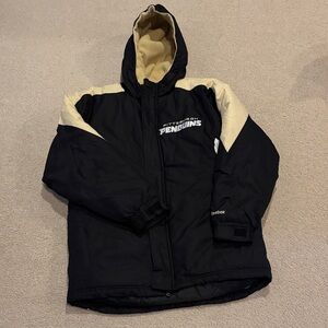 Reebok Kids Black and Gold Pittsburgh Penguins Puffer Jacket